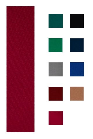 Accuplay Pre Cut Worsted Fast Speed Pool Felt - Billiard Cloth Red For 9' Table 